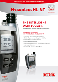 Thumbnail of document Data Sheet - HygroLog NT Series High-End Data Loggers